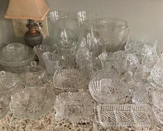 Vintage Cut and Pressed Glass and Crystal