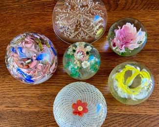 Vintage Murano and Other Paperweights