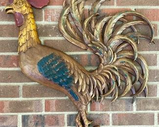 Vintage Syroco Rooster Wall Decor