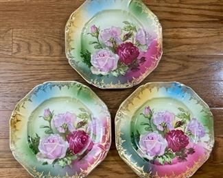 Antique Hand Painted Plates