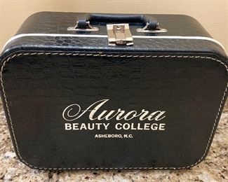Vintage Asheboro Aurora Beauty College Case
