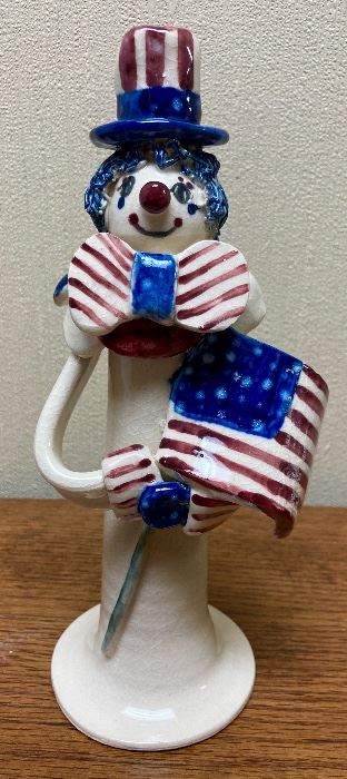 Piney Woods Pottery Independence Day Clown