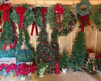 Artificial Christmas Trees and Wreaths