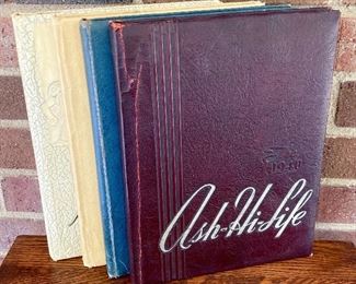 Vintage Asheboro Ash-hi-life Yearbooks