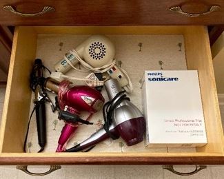 Hair Dryers and Sonicare Tooth Brush