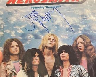 Signed Aerosmith record