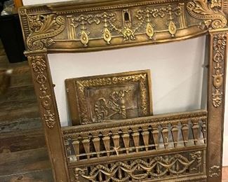 Antique fireplace grid