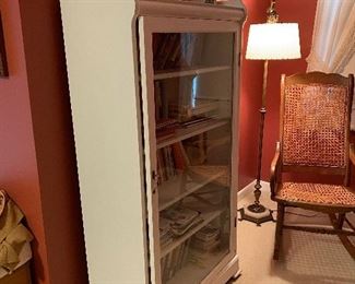 Bookcase with glass door