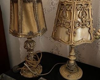 Heavy iron table lamps 