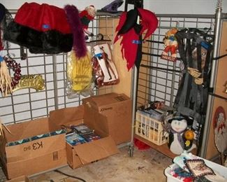 Halloween, the two display racks are for sale, and there is a third, not picutred