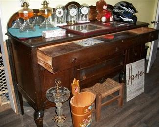 with top drawer open