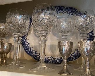 Cut and Pressed Glass stemware