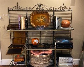 Quality Bakers Rack. Brass and Iron