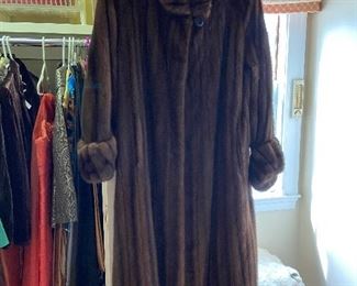 Fur coat. Boston furrier label