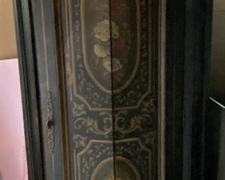 Large cabinet with crest (not shown) Painted decoration.