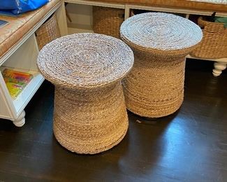 Pair of Jute stools