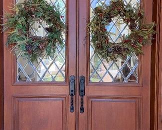 wreaths for double door