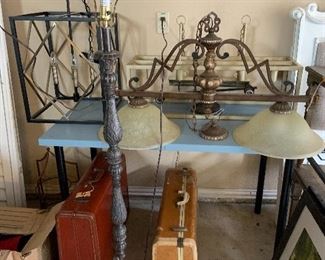 various lamps and light fixtures