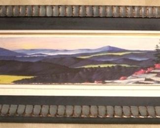 7 - Framed artwork by local artist, Gordon Neal 42 1/2" X 22"
