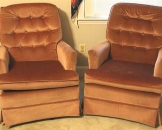 11 - Pair of matching chairs ( Best Chair Inc.) 36" X 29" X 26"
