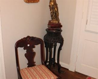 Ornate pedestal with Statue 