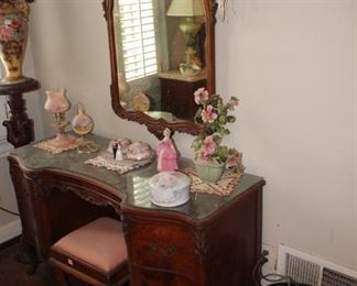 FRENCH DRESSER & MIRROR