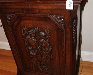 ANTIQUE CARVED CLASSICAL CABINET