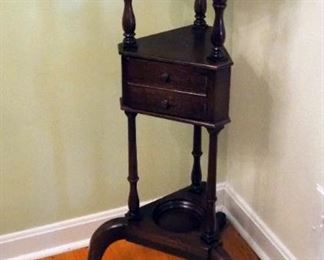 Antique Solid Wood, Wig Stand, 33" Tall