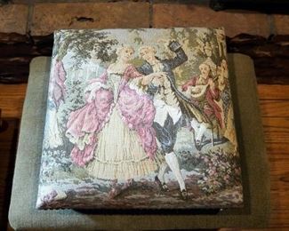 Upohlstered Foot Stools, Qty 2