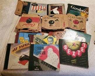 Vintage RCA Victor And Columbia 10" Records, Including Bennny Goodman, Art Tatum, Sextette, Gershwin, And More