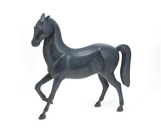 1137
Wah Ming Chang
1917-2003, Chinese/American
"Horse II"
Patinated bronze
Edition 52/90; signed: Wah Chang; titled to sculpture
13.25" H x 13.5" W x 3.5" D
Estimate: $300 - $500