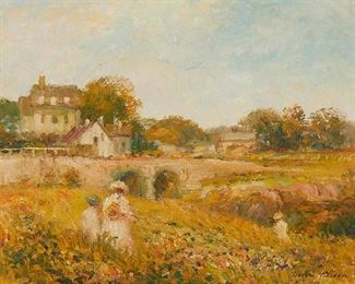 2016
Henri Plisson
1934-2006, American
Figures In A Field
Oil on canvas
Signed lower right: Henri Plisson
11.75" H x 15.75" W
Estimate: $400 - $600