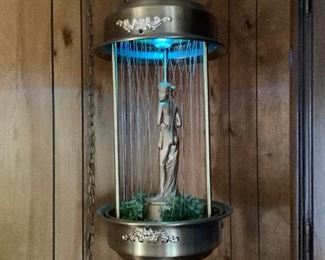 1970s Hanging Rain Oil Lamp