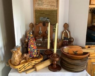 Vintage Kitchen Wood Lot