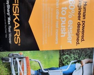 NEW IN BOX!  Fiskars Push Mower. PERFECT and cheap