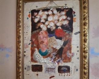 ROY FAIRCHILD -  signed numbered embellished lithograph from the UK, beautifully-framed and low priced.  A great "find"  