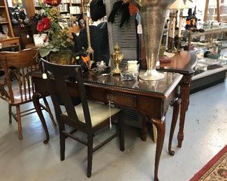 We have beautiful furniture from all ears and decor you will love.  This Queen Anne desk is lovely