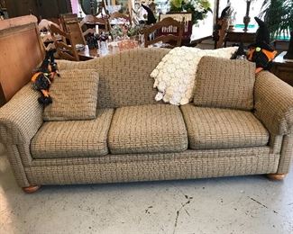 Love this 3 cushion camel back couch.  Will fit anywhere.