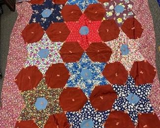 Vintage Patchwork Double Sided Quilt Blanket