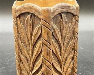 Vintage Plastic Toothbrush Pencil Holder Cup