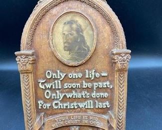 Vintage Religious Bible Verse Home Decor Plaque