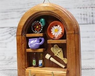 Vintage Handmade South American Souvenir Key Rack
