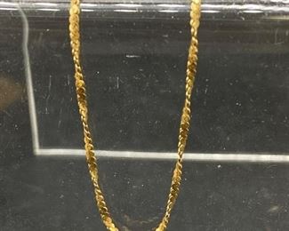 18k Yellow Gold S Link Chain Necklace