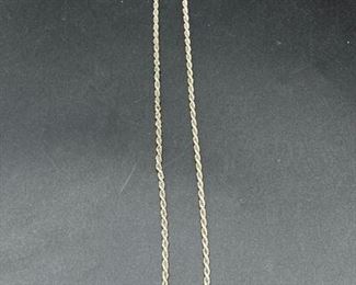 Sterling Silver 925 Twisted Link Chain Necklace