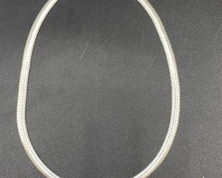 Sterling Silver 925 Curved Link Necklace Chain