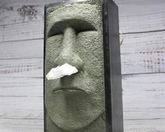 Easter Island Head Moai Tissue Box Cover