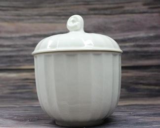 Vintage Royal Copenhagen Denmark Acorn Stem Lidded Sugar Bowl