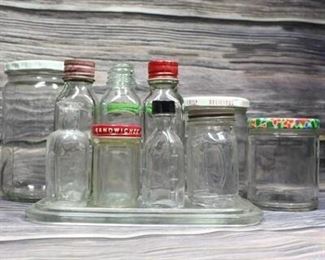 Vintage Lot of Small Jars Bottles
