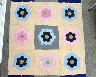 Vintage Patch Work Quilt Blanket
