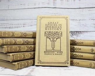 Vintage 10 Volume Book Set Great Epochs in American History